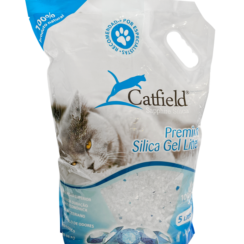 Catfield Sapphire Premium Sílica Gel Areia Absorvente para gatos , , large image number null